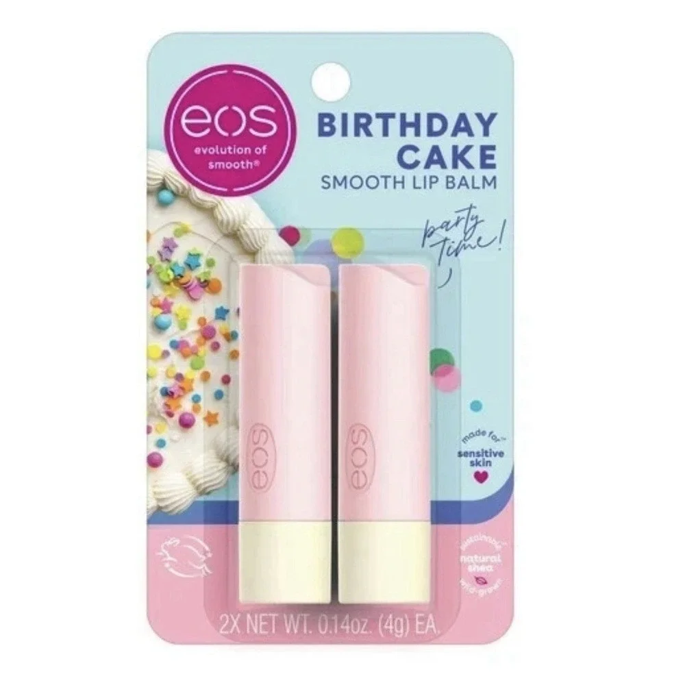 eos Lip Balm Stick - Birthday Cake - 0.28oz